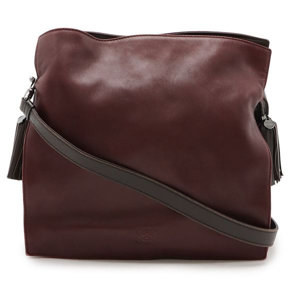 Loewe Flamenco 30 Shoulder Bag Semi Shoulder 2WAY Diagonal Shoulder Bag Fringe - Picture 1 of 7